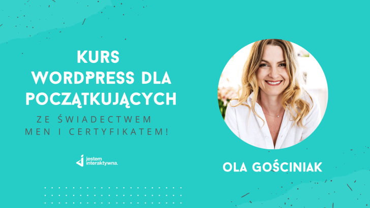  Kurs WordPress dla początkujących ze świadectwem MEN i certyfikatem!