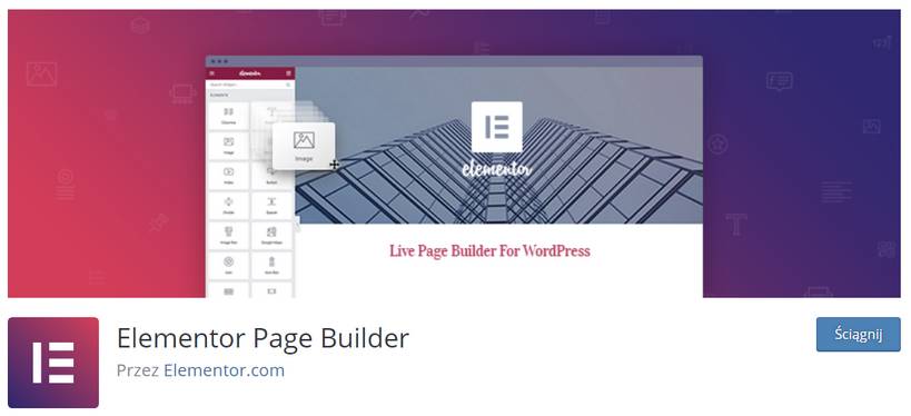 Elementor - PageBuilder - Wtyczki w WordPressie